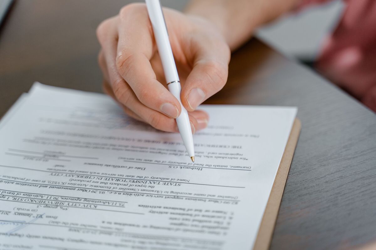 Person reviewing legal and financial documents for a Maryland child support consultation